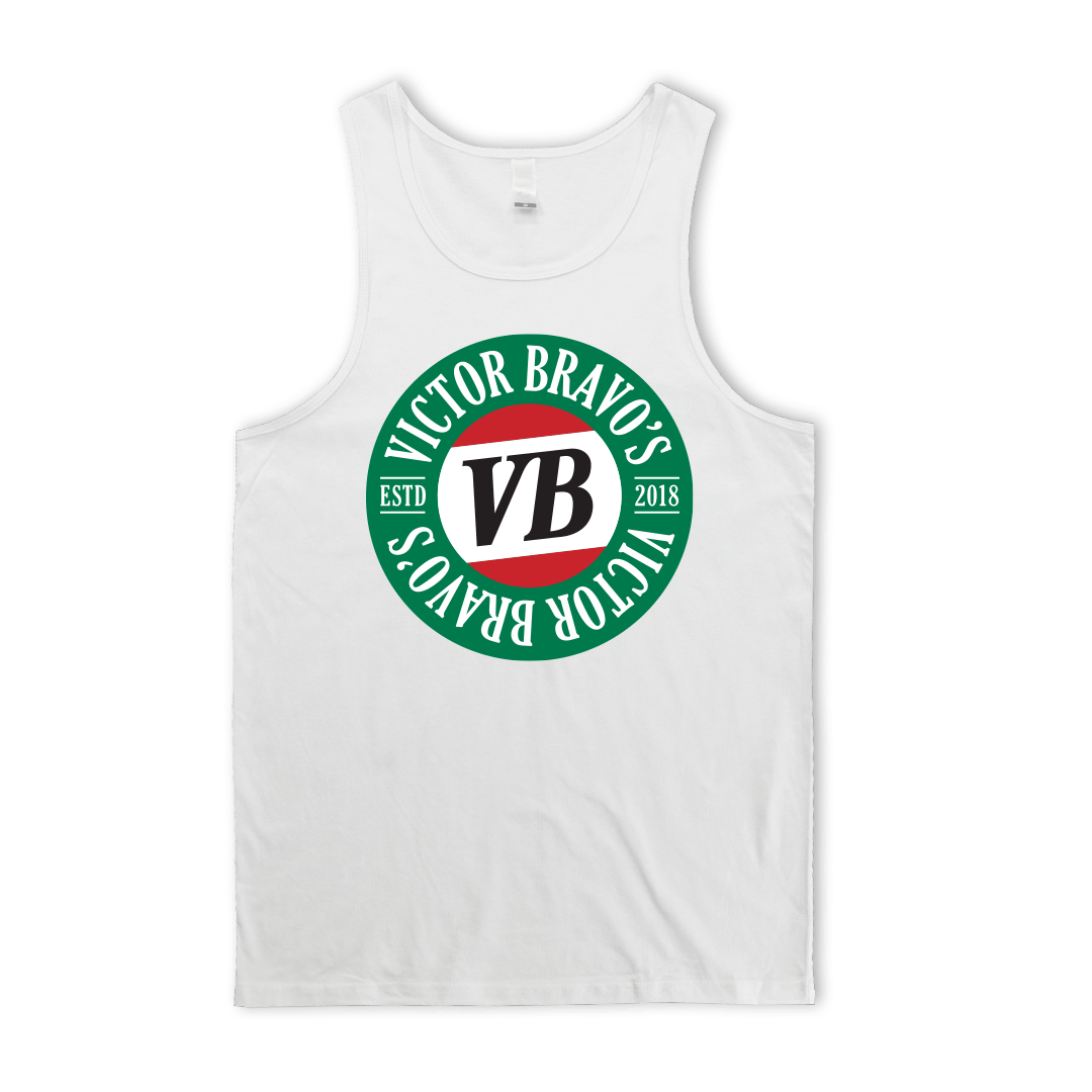 Victor Bravo's Ringwood Singlet White