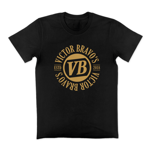 Victor Bravo's T-Shirts Ringwood Gold T-Shirt Black