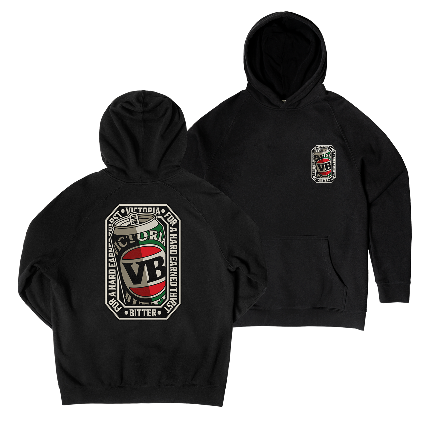 VB Stitch Up Hoodie Black