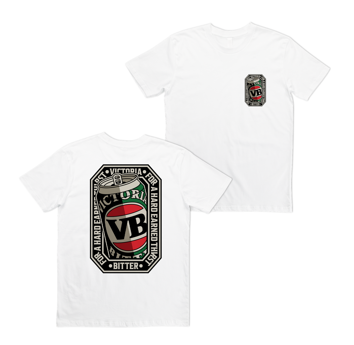 VB Stitch Up Tee White