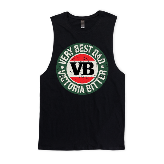 2024 Very Best Dad Muscle Tee Black