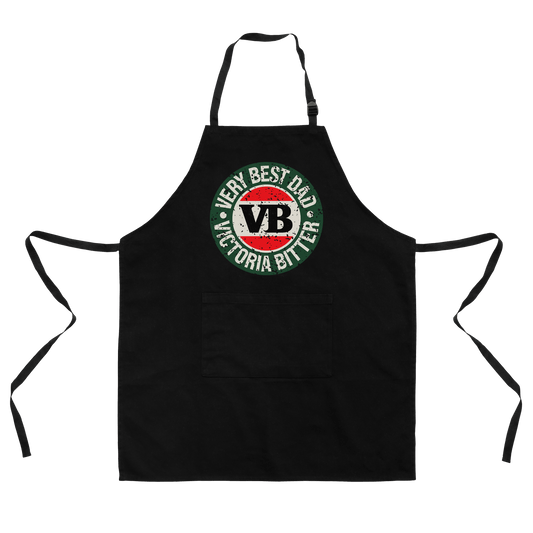 Victor Bravo's Apron 2024 Very Best Dad Apron Black