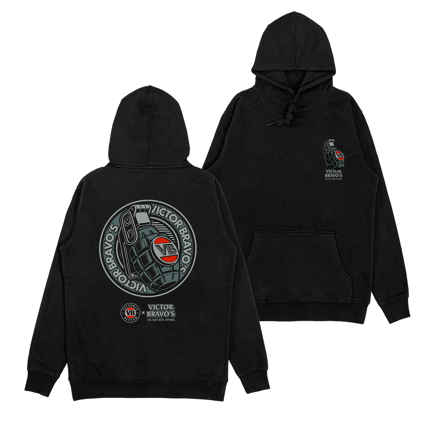 Victor Bravo's Hoodie Badge Greenade Hoodie