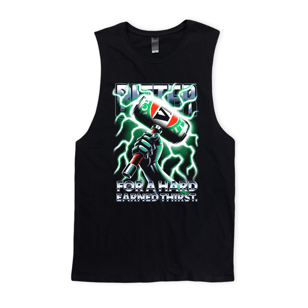 Victor Bravo's Muscle Tank A Worthy Thirst Muscle Tee Black