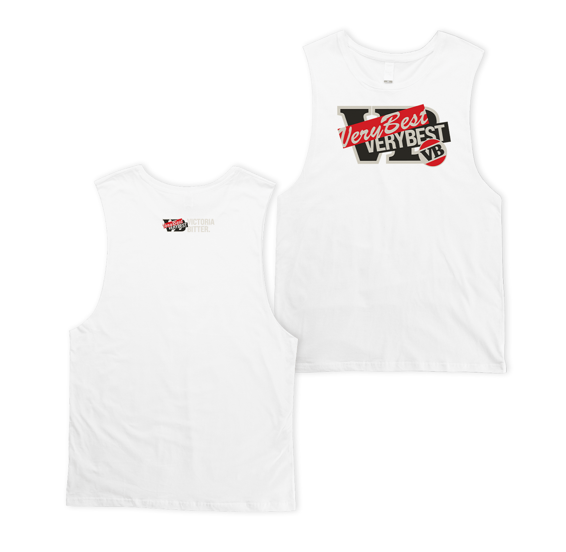 Victor Bravo's Muscle Tank Reduced Muscle Tee White