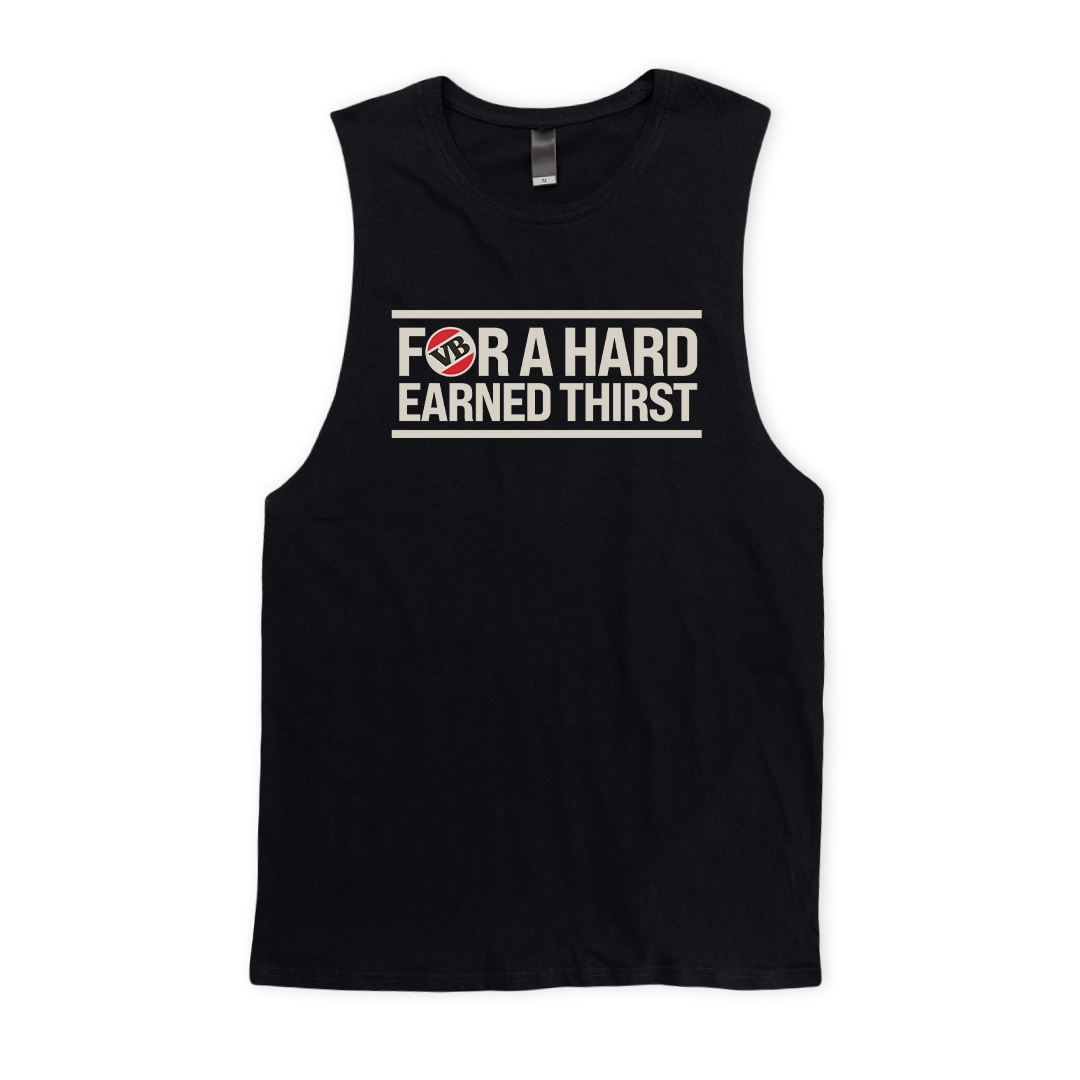 Victor Bravo's Muscle Tank VB Slogan Muscle Tee Black