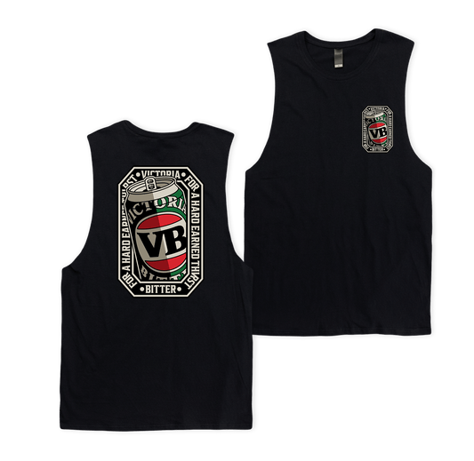 Victor Bravo's Muscle Tank VB Stitch Up Muscle Tee Black