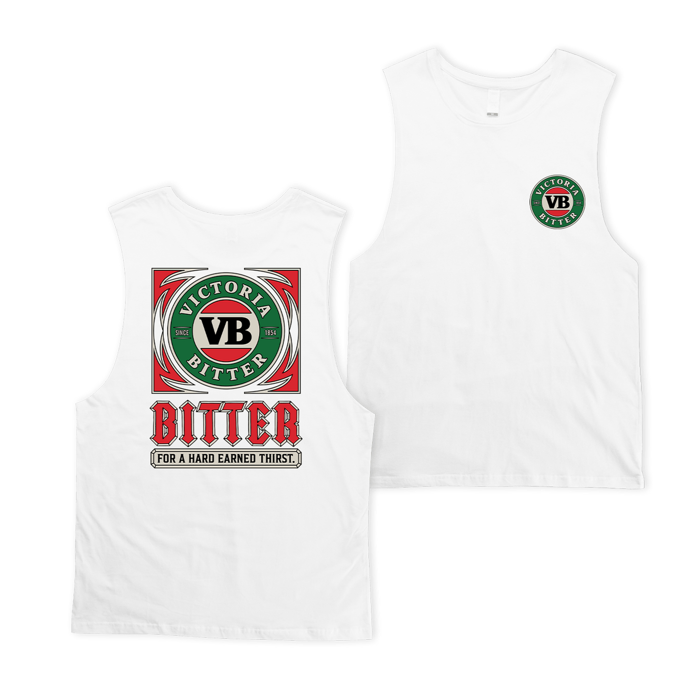 Victor Bravo's Muscle Tank VB Surge Muscle Tee White