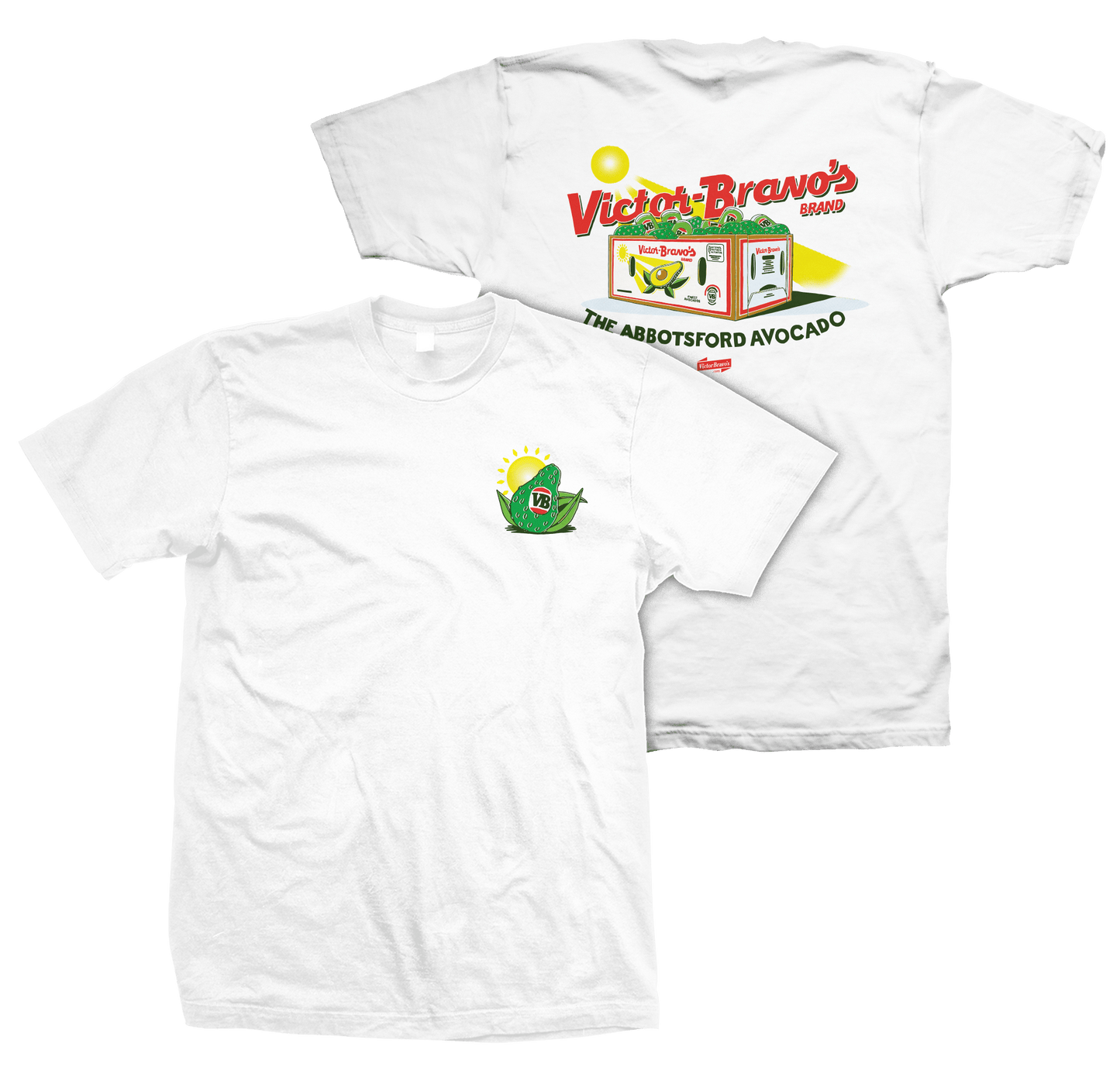 Victor Bravo's T-Shirts Abbotsford Avocado T-Shirt White