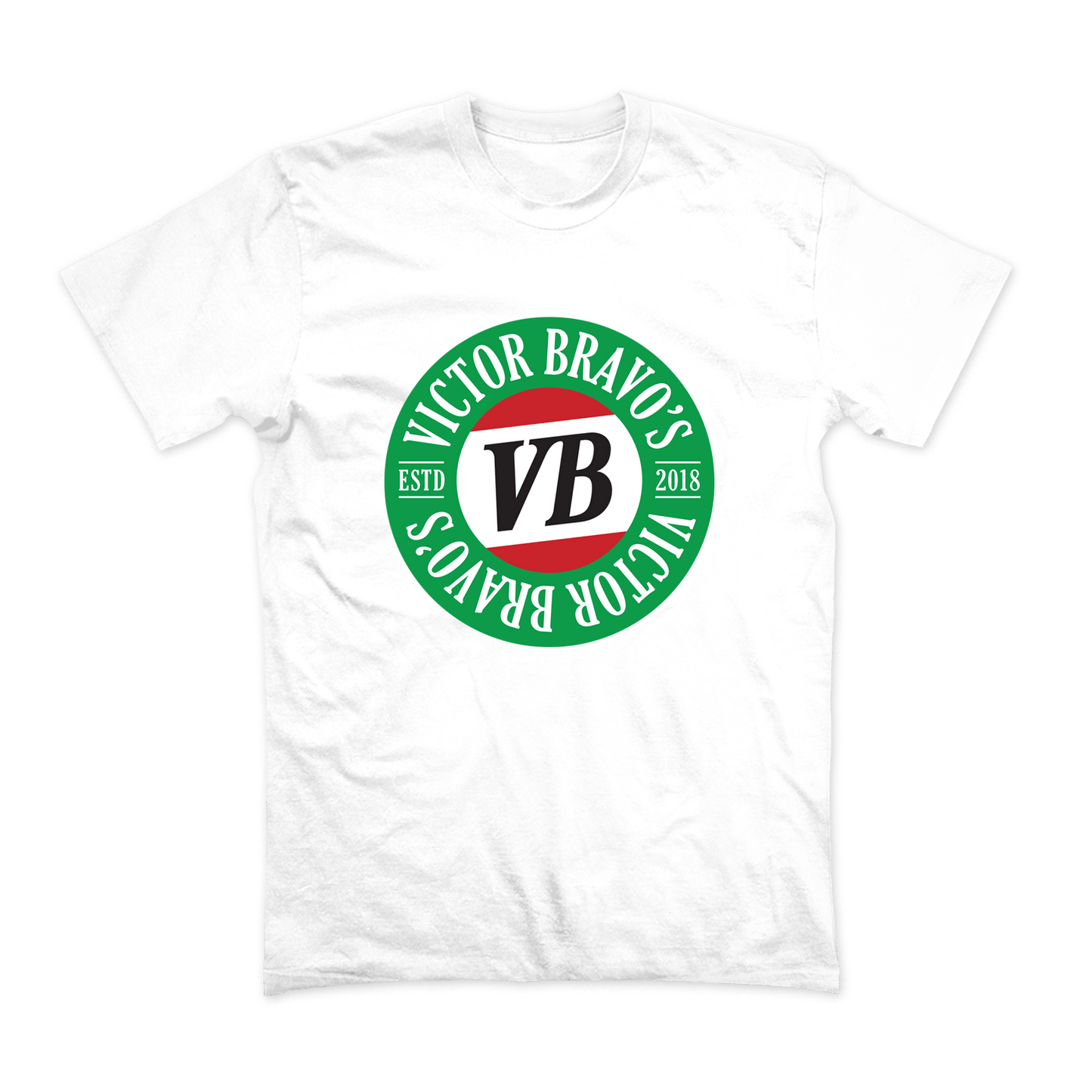 Victor Bravo's T-Shirts Ringwood Green T-Shirt White