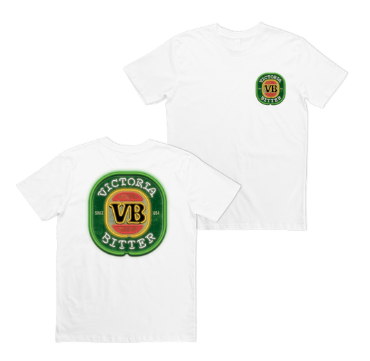 Victor Bravo's T-Shirts VB Neon Tee White