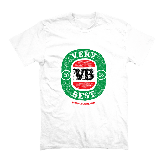 Victor Bravo's T-Shirts Wood Cut T-Shirt White S/S
